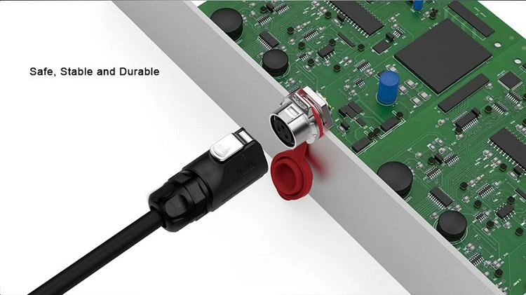 LP-12 M12 Male Female 5 pin Connector For Power (10)